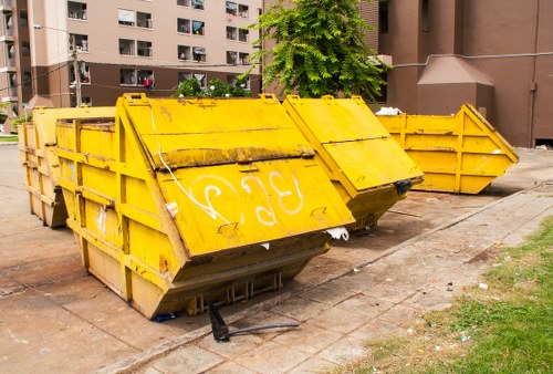 Workers performing site clearance in Haringey